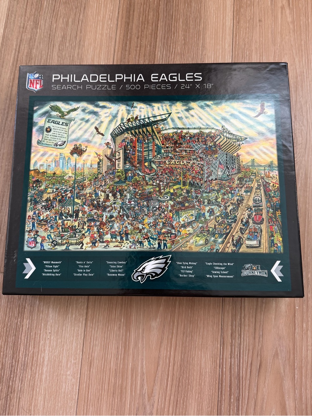 NFL Philadelphia Eagles 500-Piece Puzzle in Green Team Colors